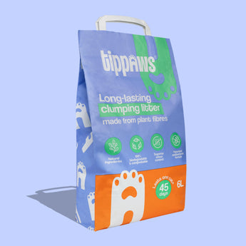 Long-lasting clumping litter - Tippaws