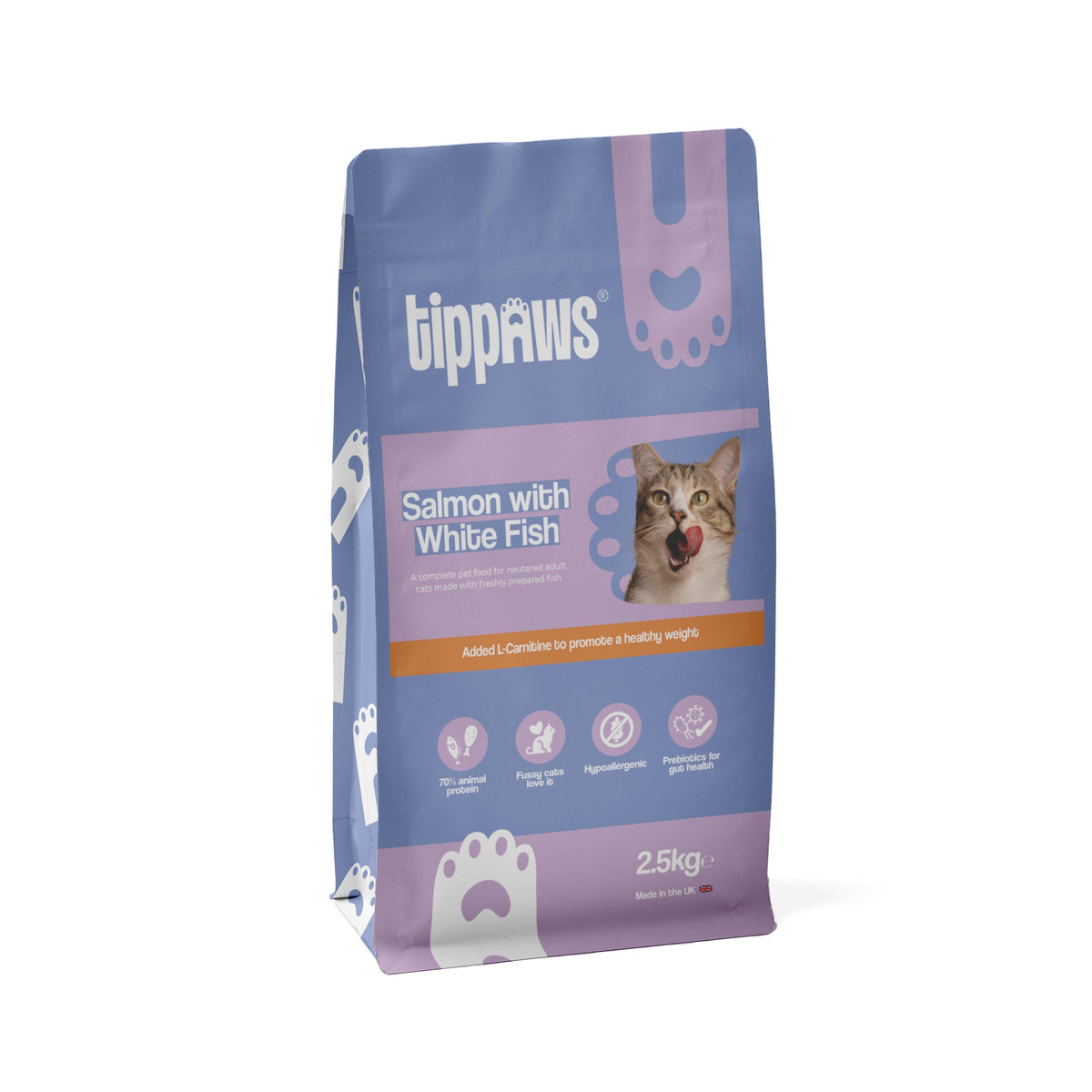 Salmon & fish dry cat food neutered cats